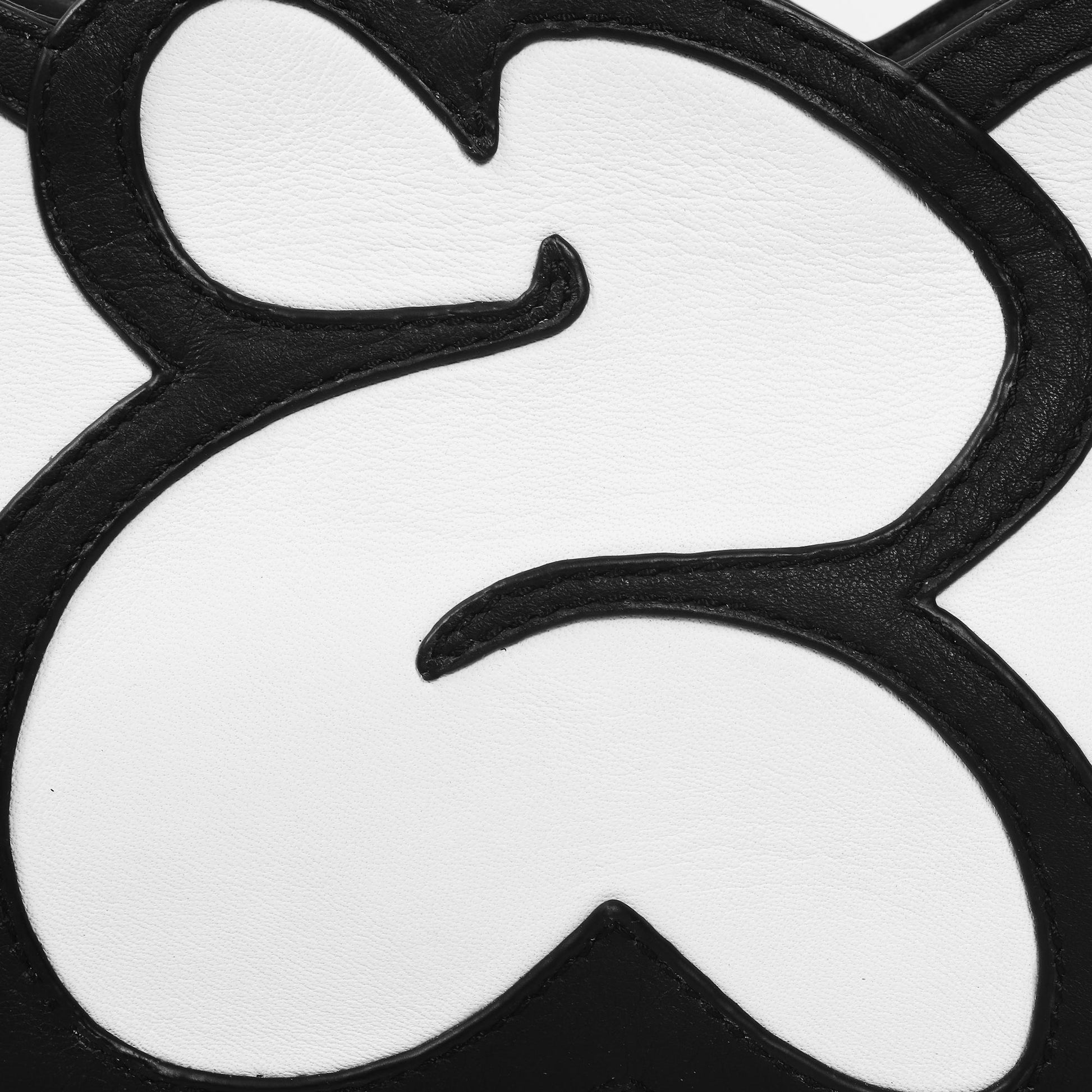Close-up details of Ozo 'Sage' graffiti bag design