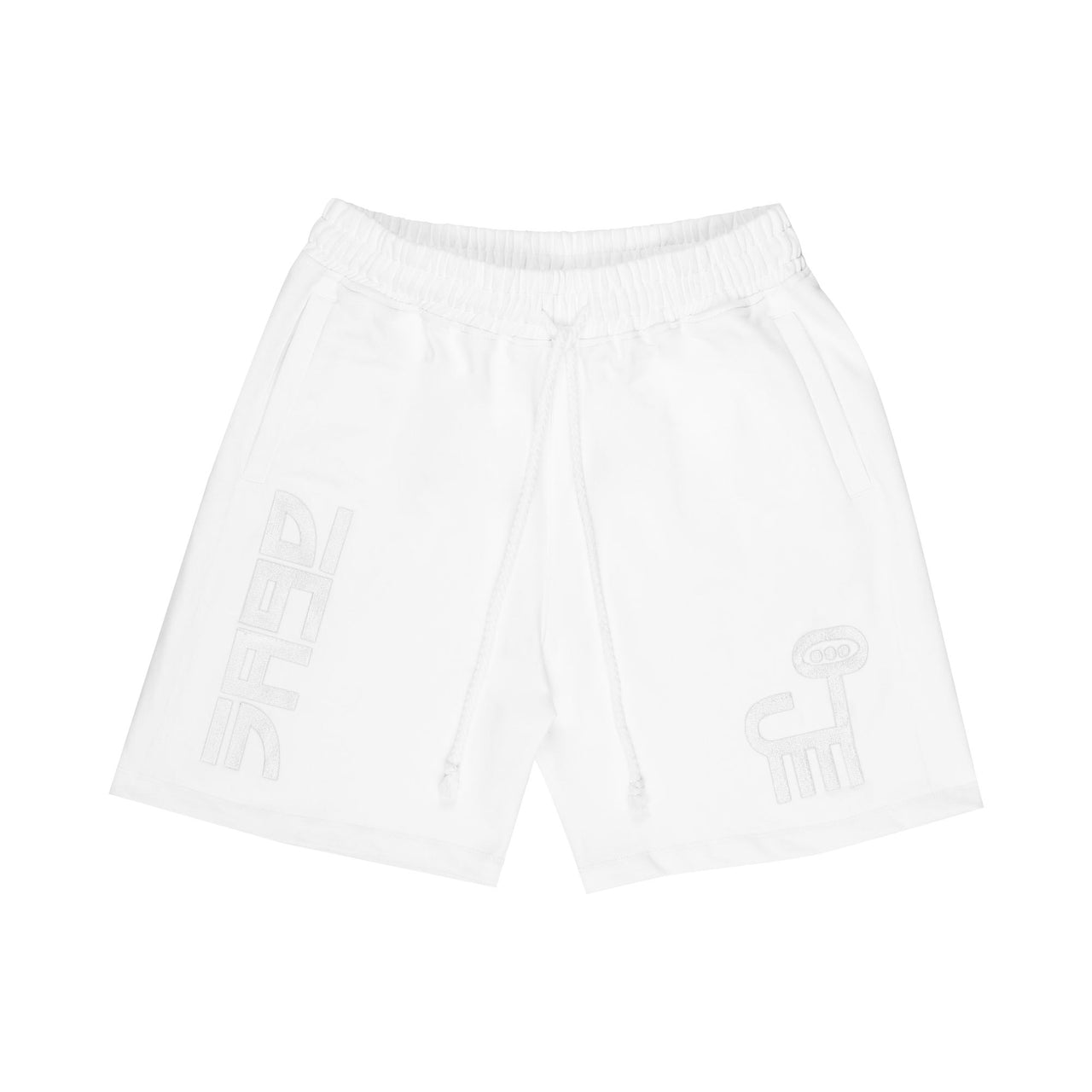 Ozo 'Sage' shorts, front view on a white background