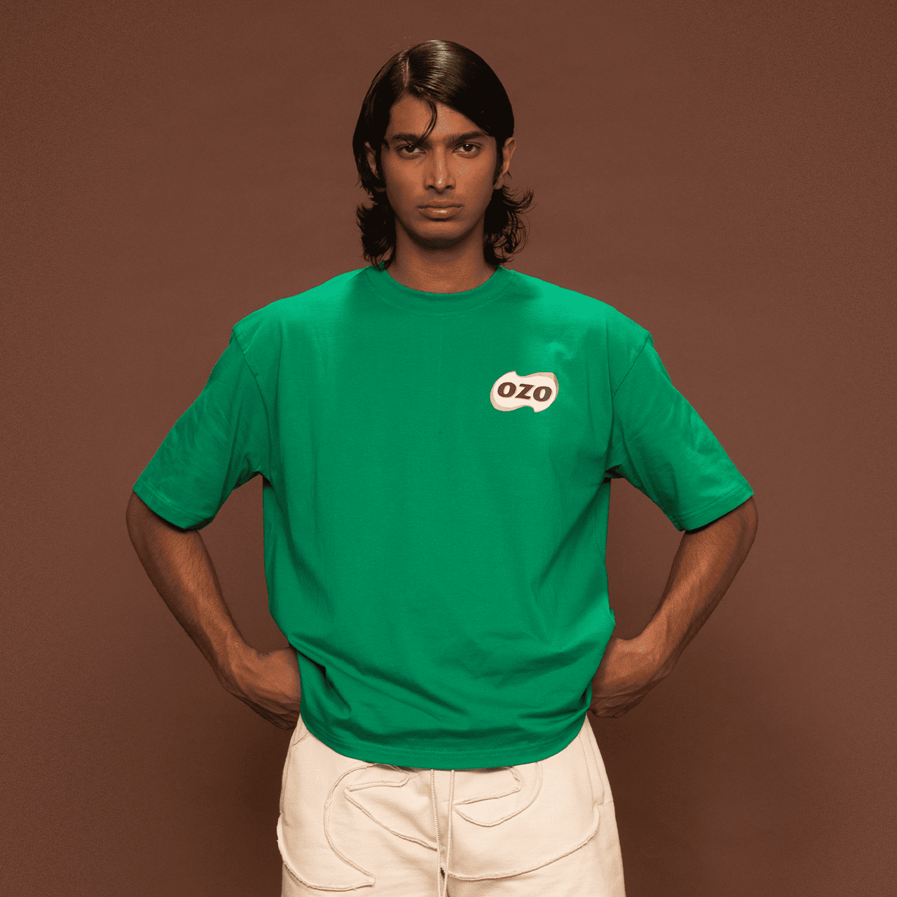 Ozo Milo 'Lost World' design, back view on a white background